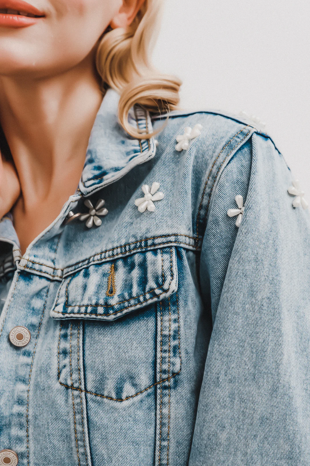 Flora Denim Jacket