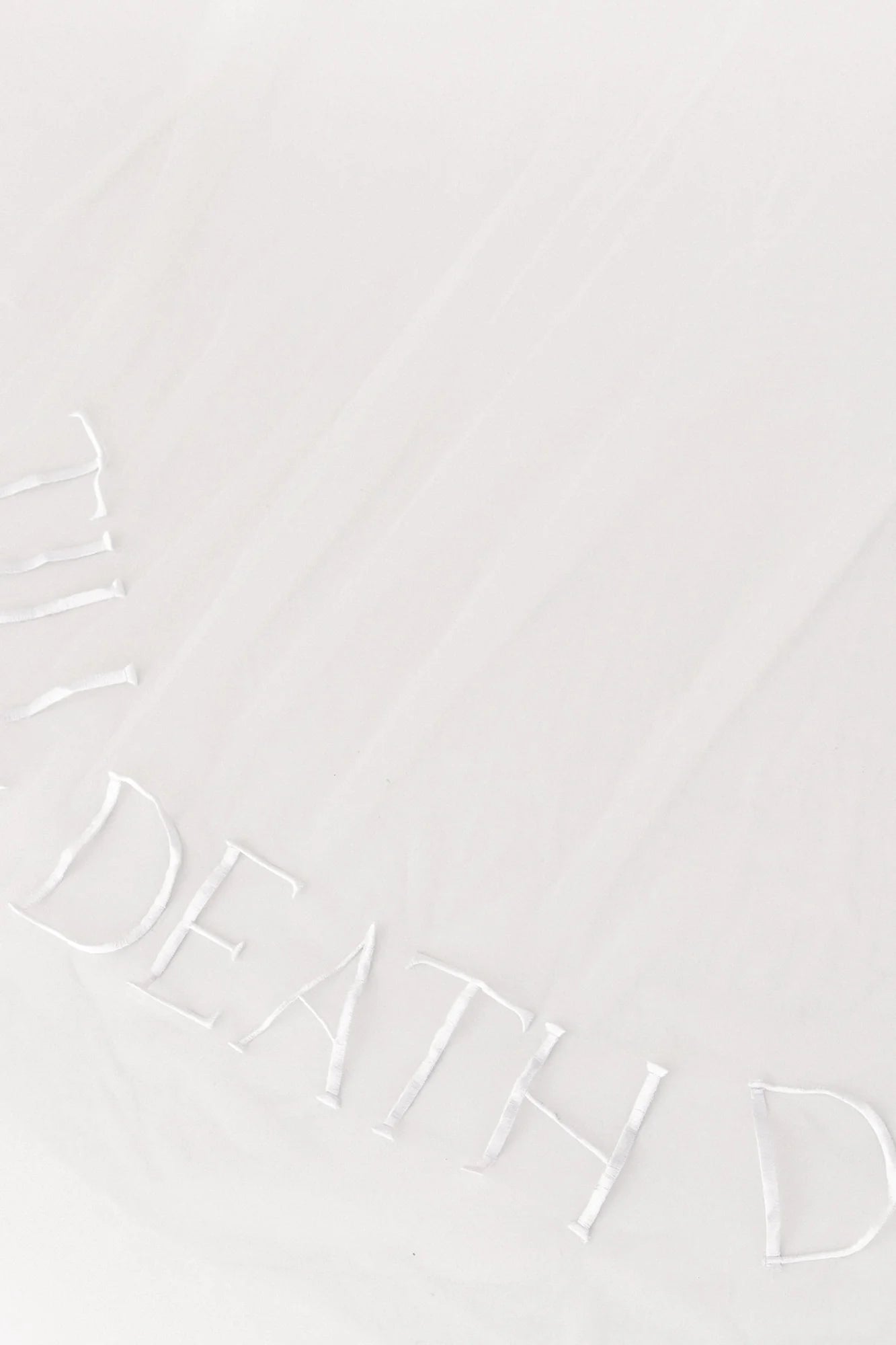 CUSTOM Embroidered Bridal Veil
