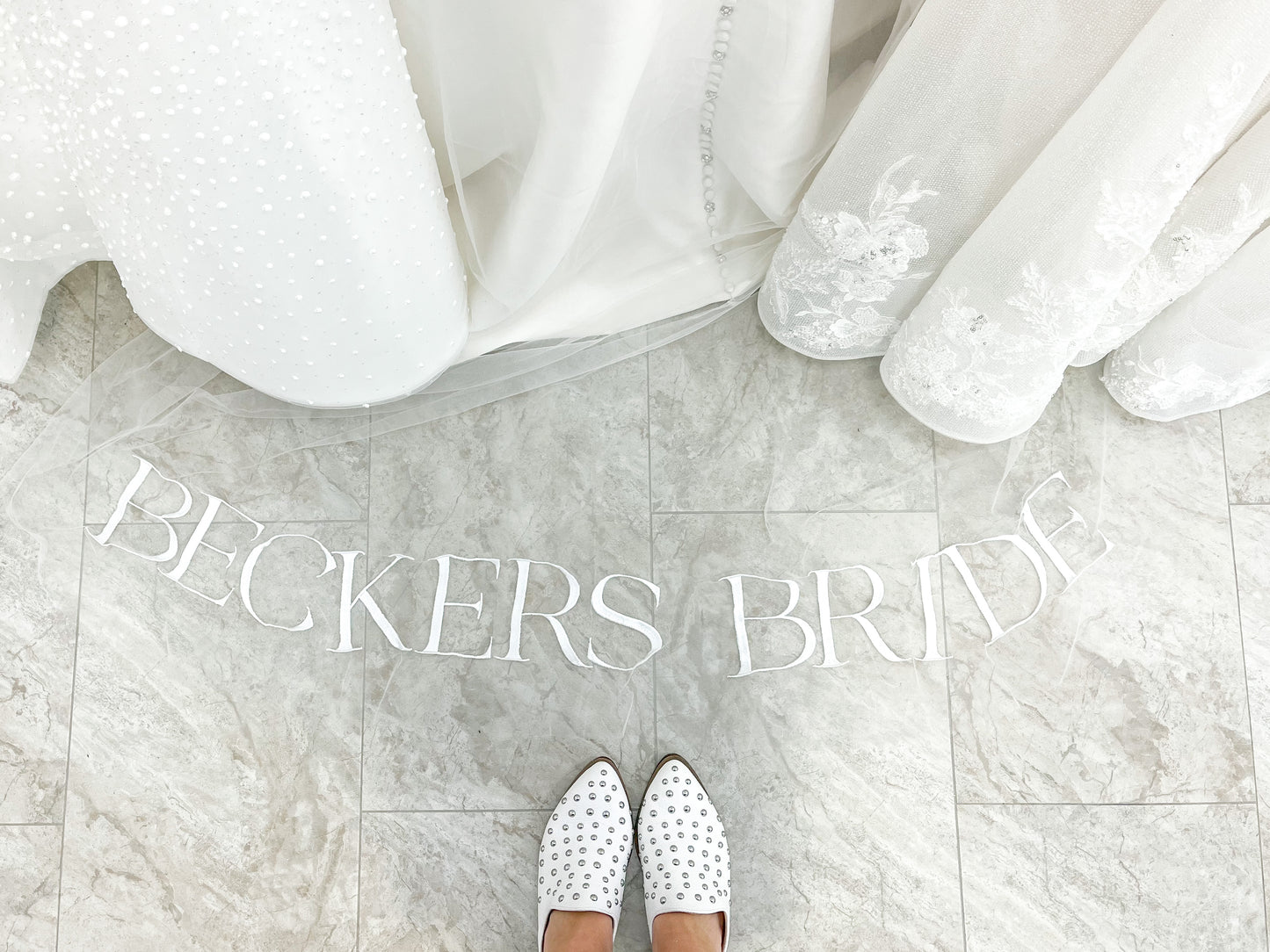 CUSTOM Embroidered Bridal Veil