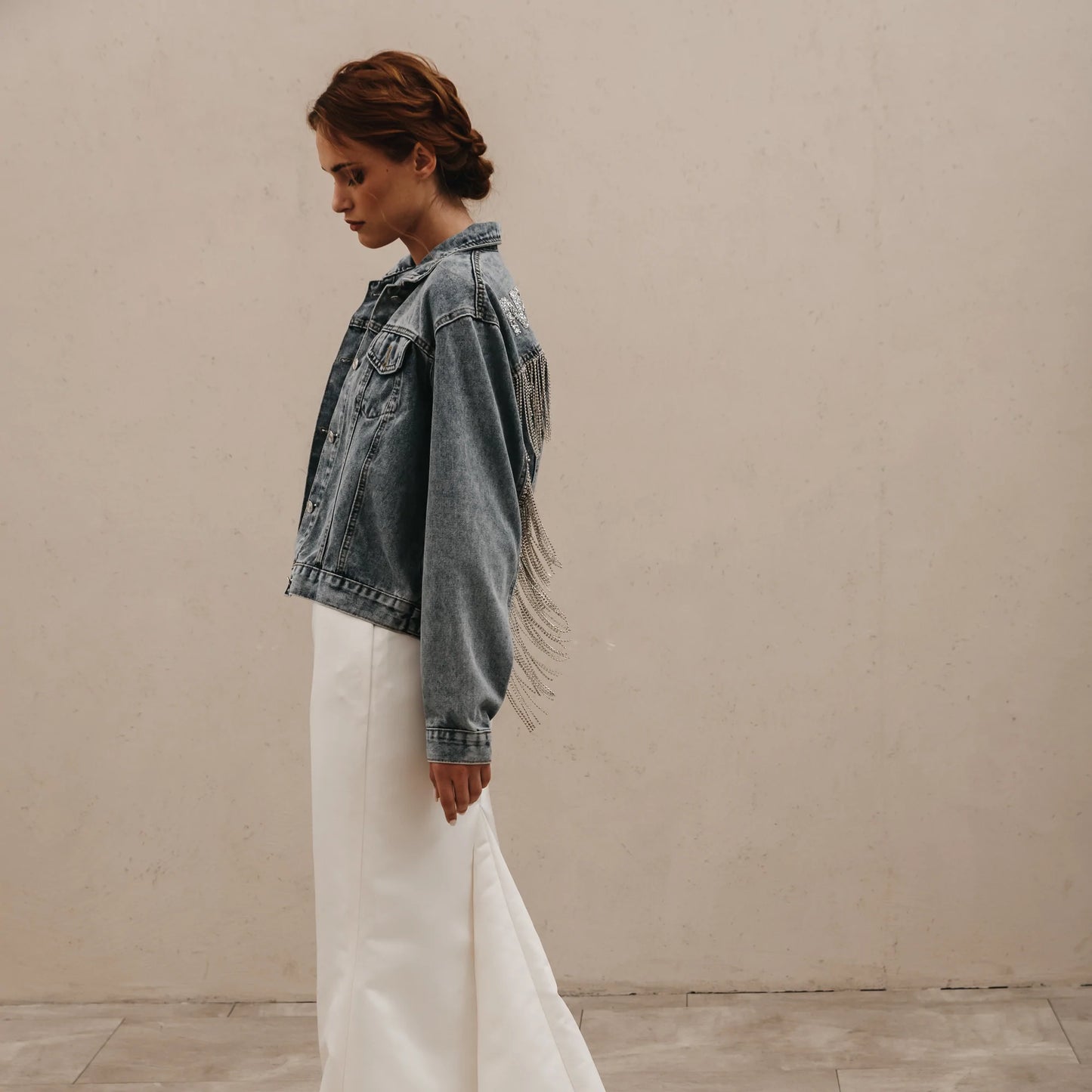 Rhinestone Fringe Jacket