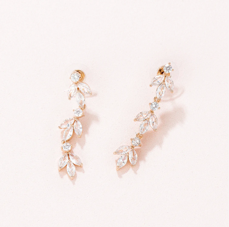 FLORA Drop Bridal Earring E001