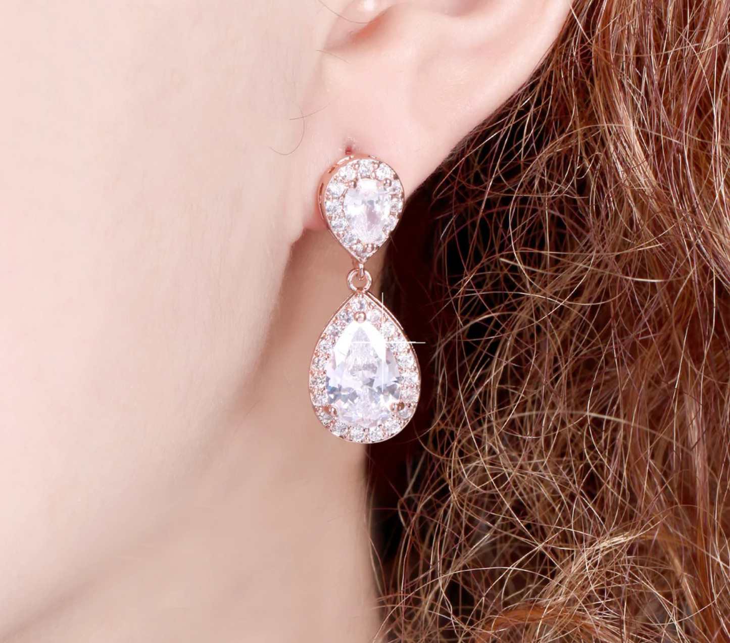 Sasha E008 Bridal Drop Earrings