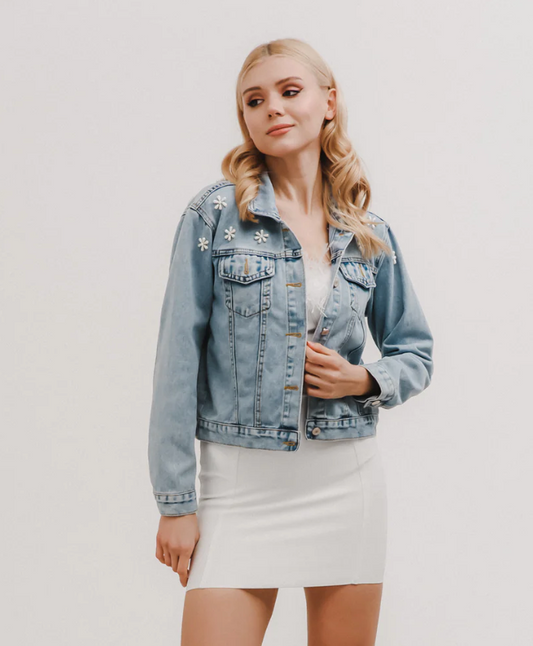Flora Denim Jacket