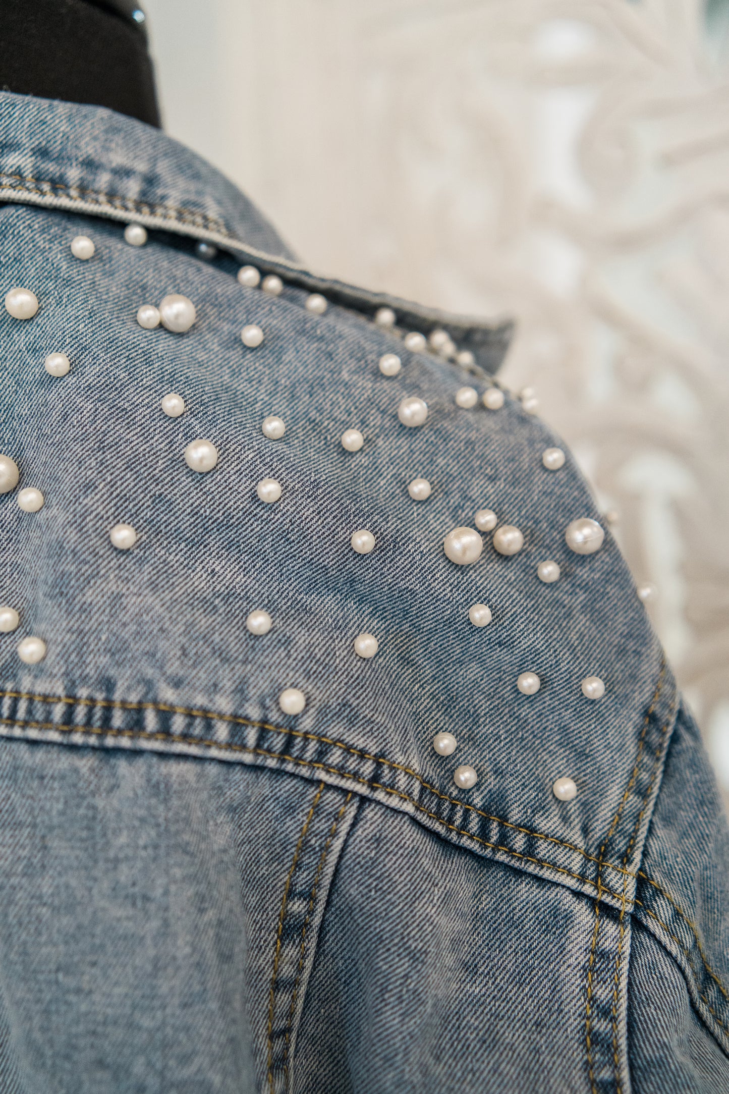 Classic Pearl Studded Jacket