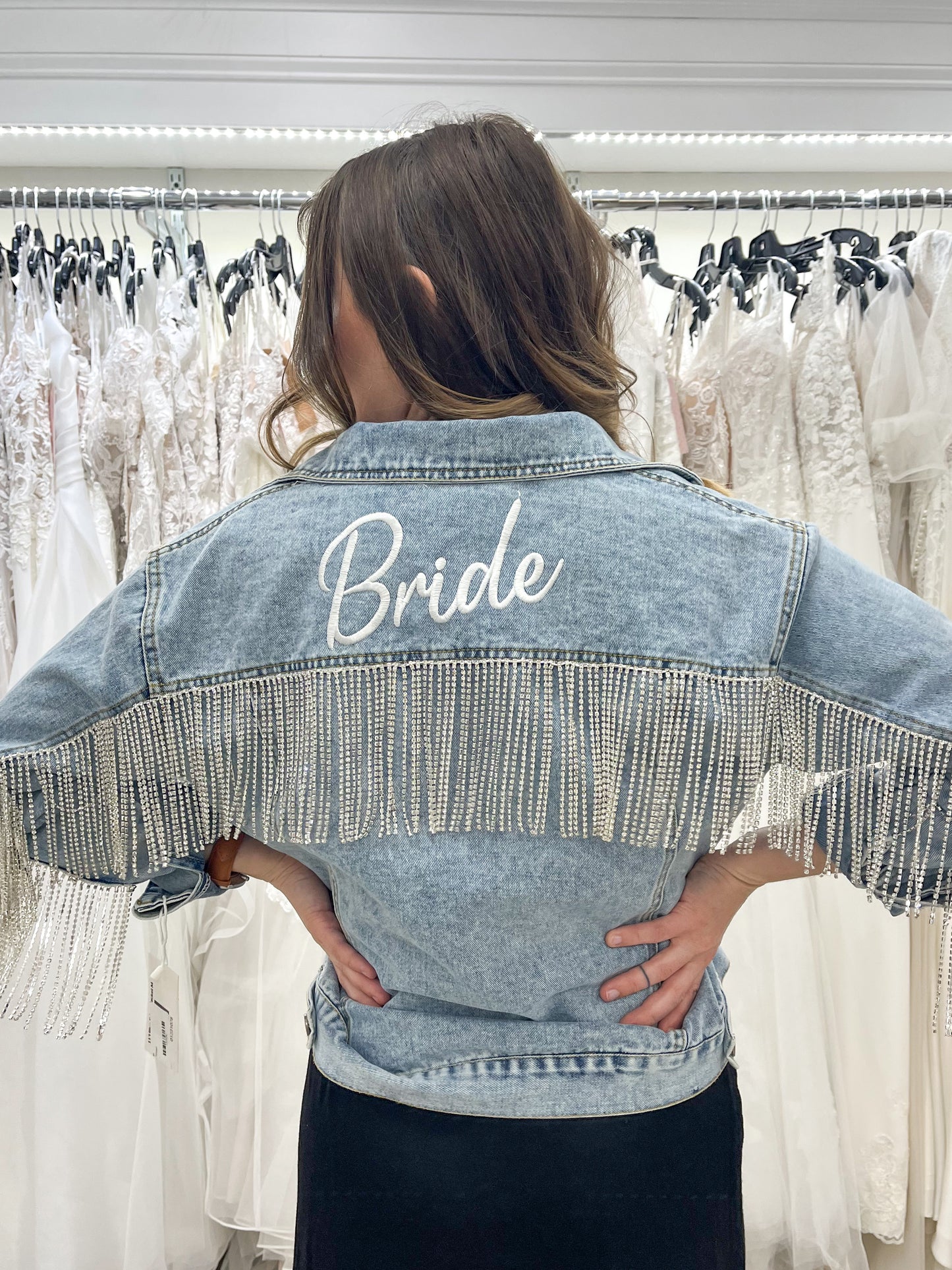 Rhinestone Fringe Jacket