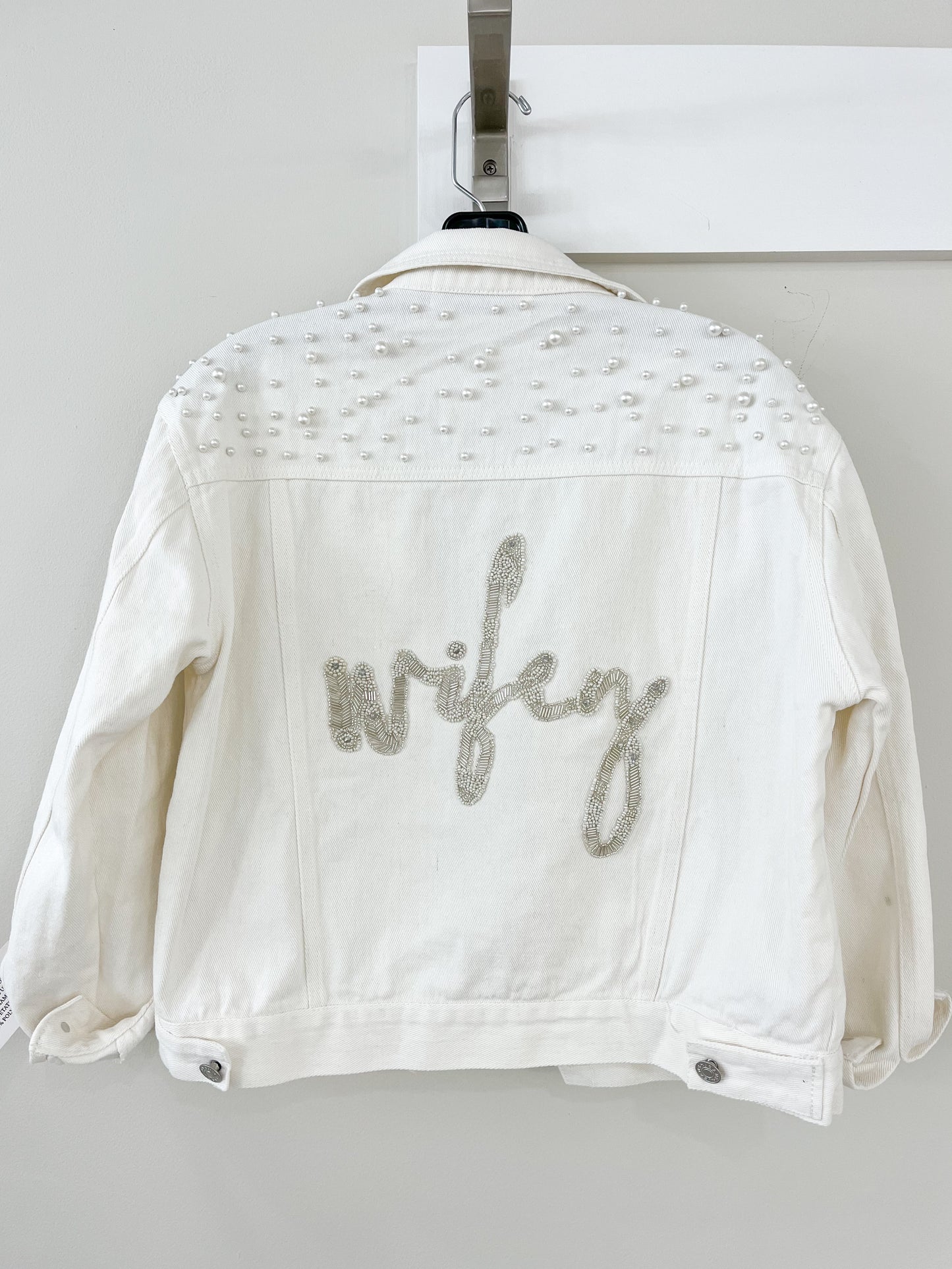 Classic Pearl Beaded Wifey Jacket