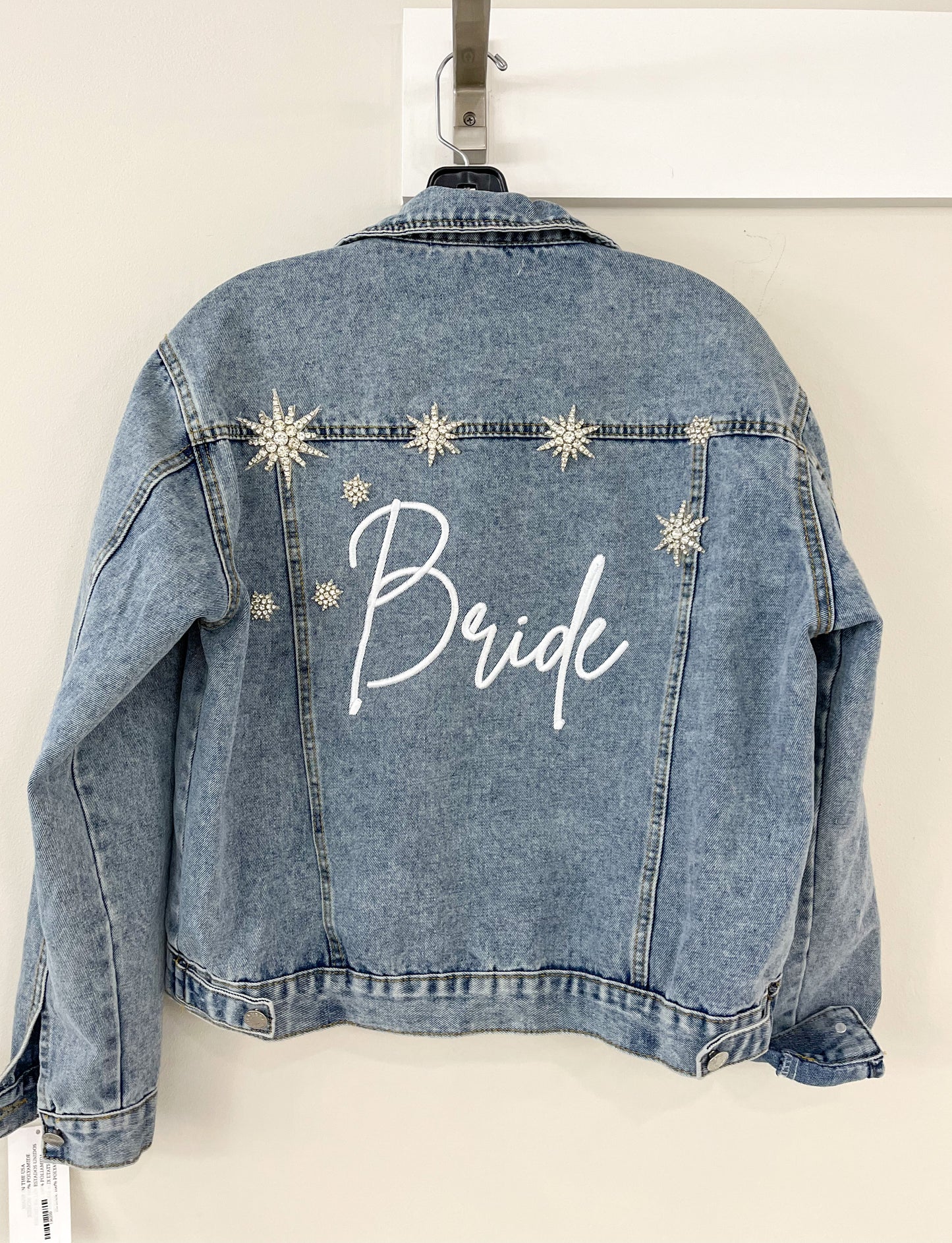 Star Struck Denim Jacket for Bride