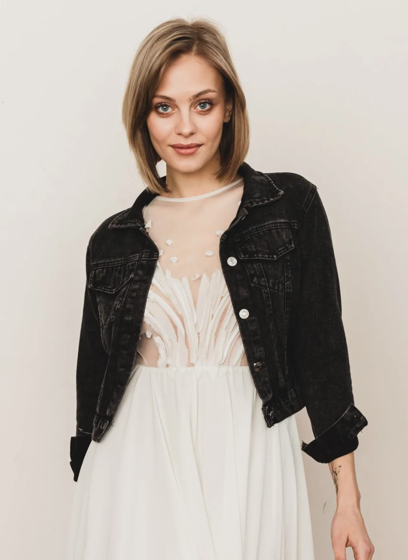 Classic Pearl Beaded Wifey Jacket