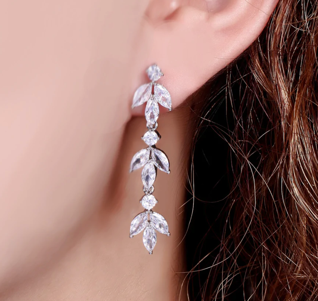 FLORA Drop Bridal Earring E001