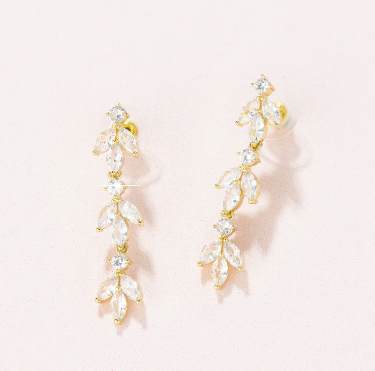 FLORA Drop Bridal Earring E001