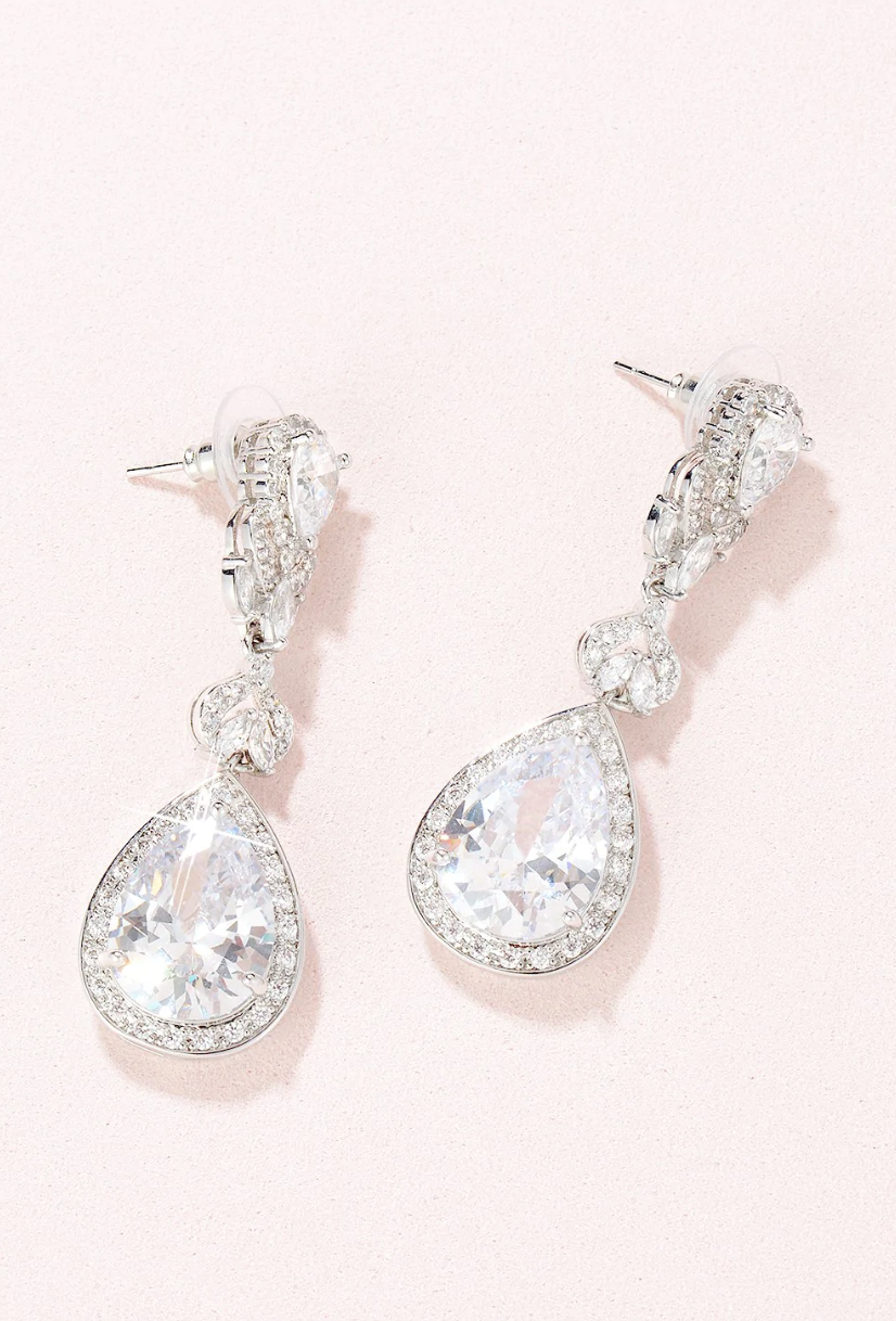 Georgia Bridal Drop Earrings E003