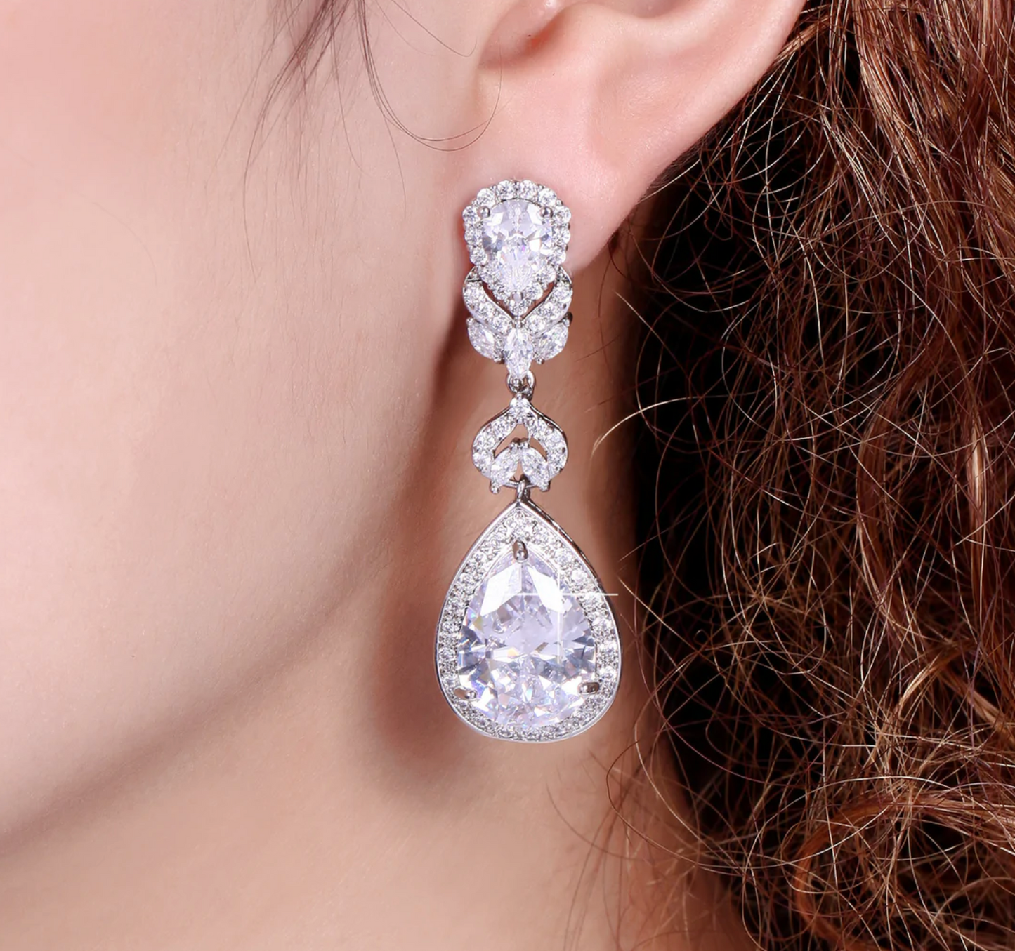 Georgia Bridal Drop Earrings E003